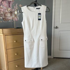 White Tommy Hilfiger Dress Size 4 NWT